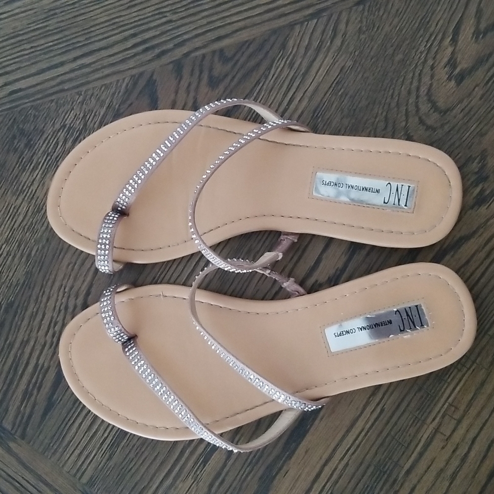 INC RHINESTONE SANDALS SIZE 6.5